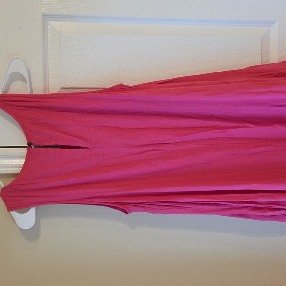 Maeve By Anthropologie Marlene Tiered Pink Maxi Dress Size L Sleeveless - Picture 9 of 10